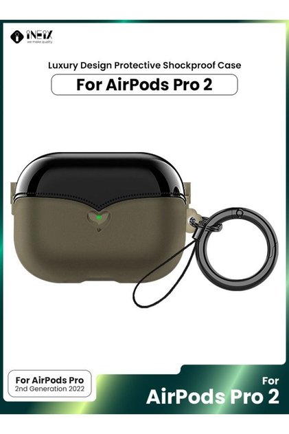جراب فاخر مقاوم للصدمات بتصميم فاخر لسماعات Apple AirPod Pro 2- 2022