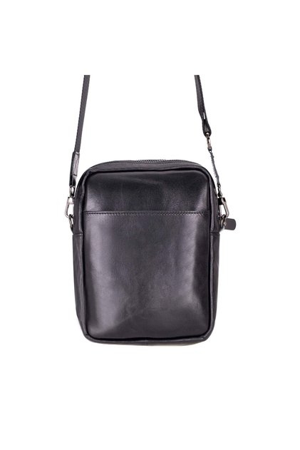 Bloombag Obsidian Black Genuine Leather Crossbody Bag