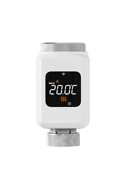 Интелигентен термостат за радиатор TRV с Wi-Fi и LCD, съвместим с Tuya