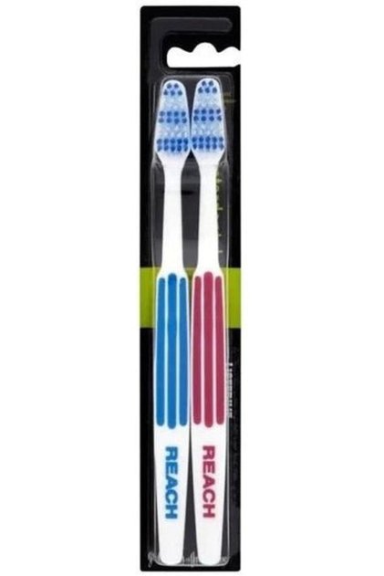 J & J Reach Toothbrush Interdental Twin Medium