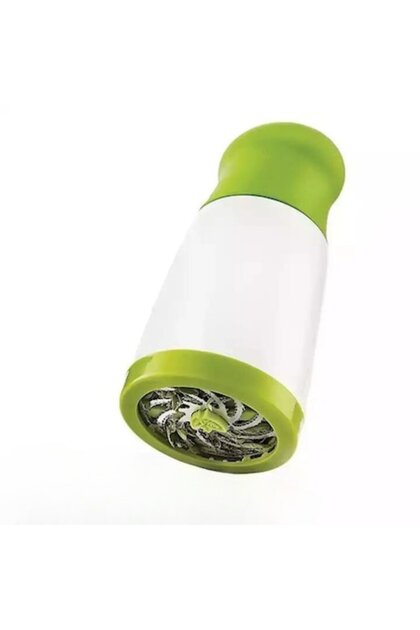 Răzătoare manuală pentru legume, ierburi și condimente, Plastic, Lame din oțel inoxidabil, Verde