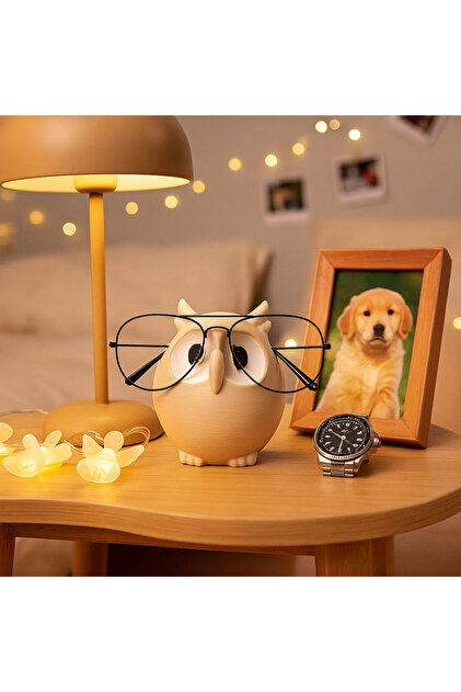Three Dittle Birds Baykuş Gözlük Standı – Masaüstü Organizer