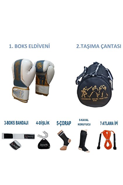 Dragondo Kıck Boks, Boks, Muay Thai Sporcu Çantalı Antrenman Seti