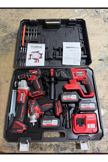 BODDAH 4 Lü set şarjlı vidalama somun sökme spiral Hilti - Fiyatı