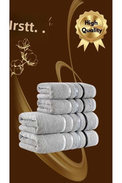 Bath Towel Set 4 Pieces Bale Premium - 70X140Cm X2 / 50X90Cm X2