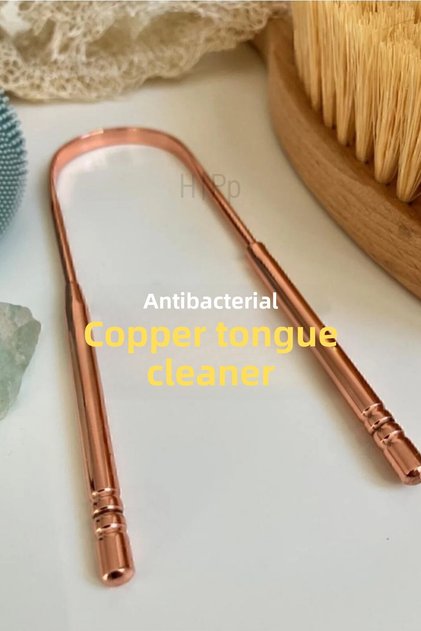 Copper Hygienic Saglam Handle - Tongue Cleaning and Scraper Wire