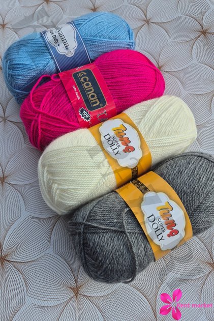 Ankle Sock Yarn Set Knitting Yarn Scarf Baby Yarns Hand Knitting Yarn - 4 Pieces - Mixed Colors