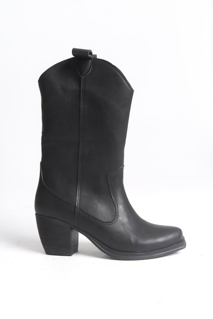 Thalyven Women's Short Boots 00126040 Black Skin