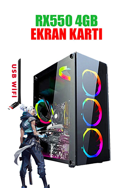 DMC N170x (PUBG,GTA 5) I7 2600,16GB RAM,500GB HDD 256GB SSD,4GB
