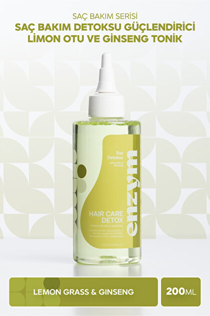 ENZYM COSMETICS Doğal Saç Bakım Detoksu Güçlendirici Limon Otu Ve