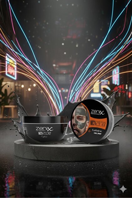 Genel Markalar Zenix Men Clay Face Mask Caffeine Kafeinli Kil