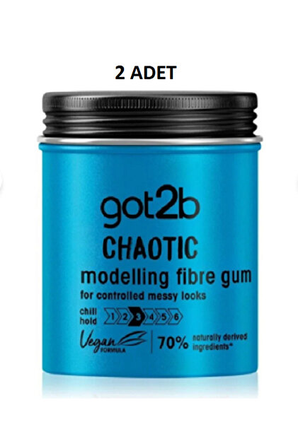 リトモス娘 エクストラクレンジング2 Got2B Chaotic Moulding Gum Saç Şekillendirici Krem 100ml X 2 Adet