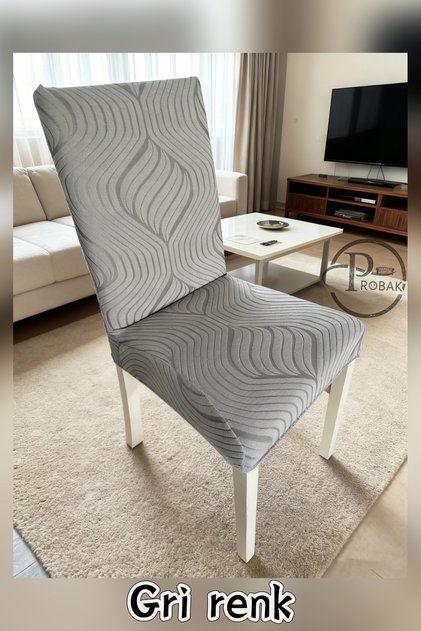 Chair Cover, Chair Cover, Elastic, Lycra, Washable, 6 Pieces Chair Covers