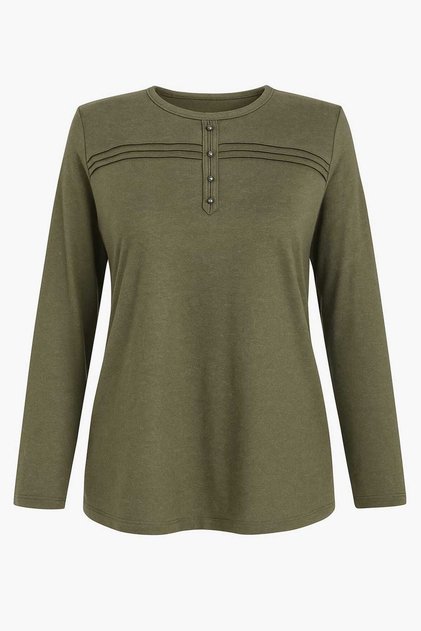 Women's Winter Lycra Mother's Combed Cotton Blouse Striped Striped