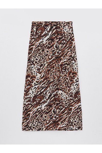 Comfortable Pattern Patterned Women's Skirt with Elastic Waist