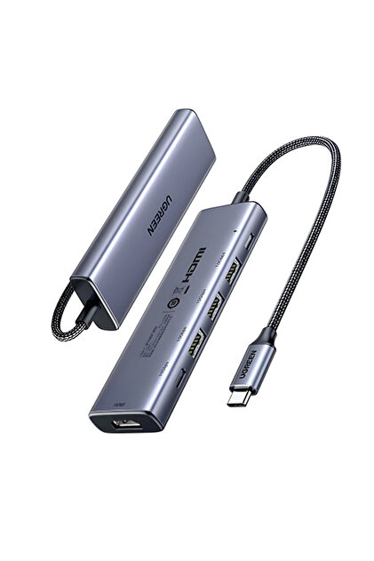 Ugreen 6-in-1 USB-C 2xUSB-A 3.2, 2xUSB-C 3.2, PD, 4K/2K HDMI