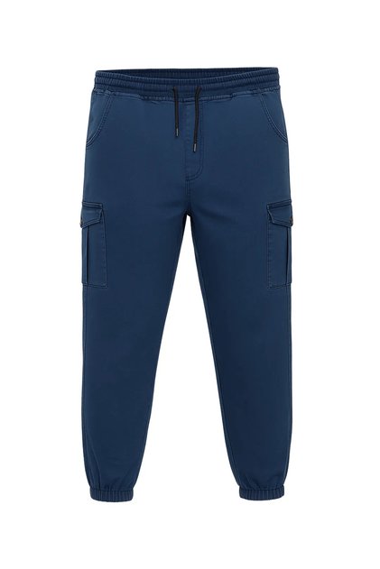 Winter Plus Size Cargo Pocket Pack Jogger Jeans with Elasticated Legs