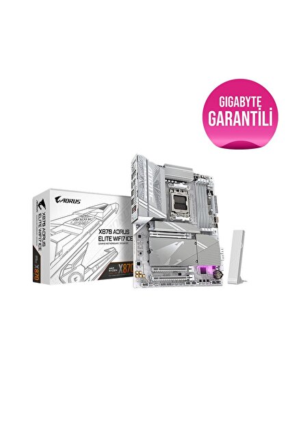 Gigabyte X870 AORUS ELITE WIFI7 ICE AMD X870 Soket AM5 DDR5