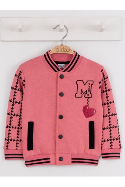 Girl's College Cardigan for Ages 2-5 - Pink