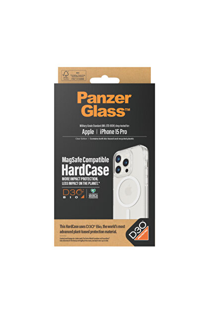 PanzerGlass HardCase iPhone 15 Pro MagSafe Uyumlu D3O Darbeye