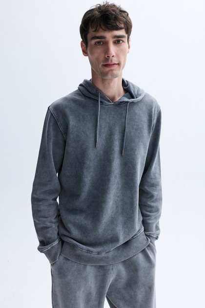 Men's Navy Blue Hooded Sweatshirt