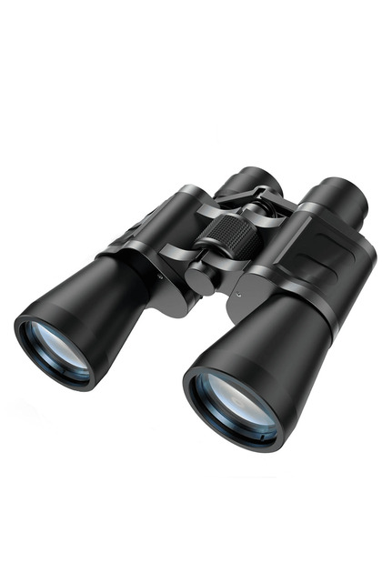 10x50 HD Binoculars for Adults with Low-Light Night Vision, FMC BAK4, Black