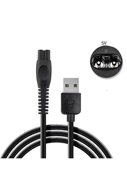silabor Phlps S1113/1115 tıraş makinesi şarj kablosu, 5V Usb