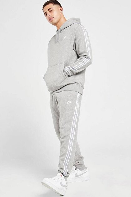 Nike Clup Fleece Gx Trk Suit Erkek Pamuklu Gri Eşofman Takımı
