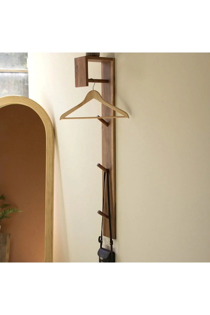 Masif Ahşap Pratik Askılık 100 Cm