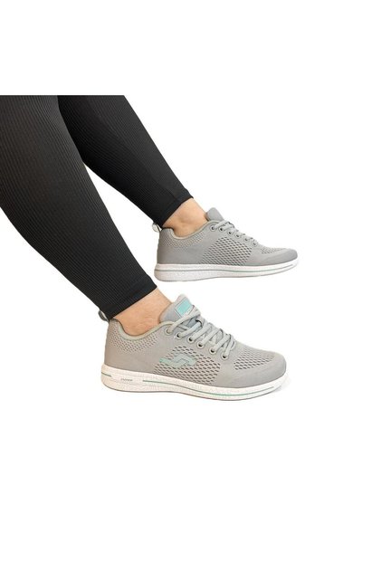 24937-24938 Gri Fuspetli Çok Hafif Rahat Spor Ayakkabı