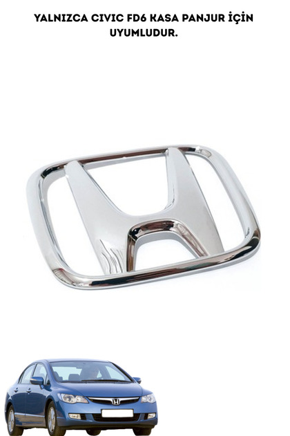 MEFAUTO Honda Cıvıc Fd6 2007-2012 Arası Uyumlu Panjur Amblemi