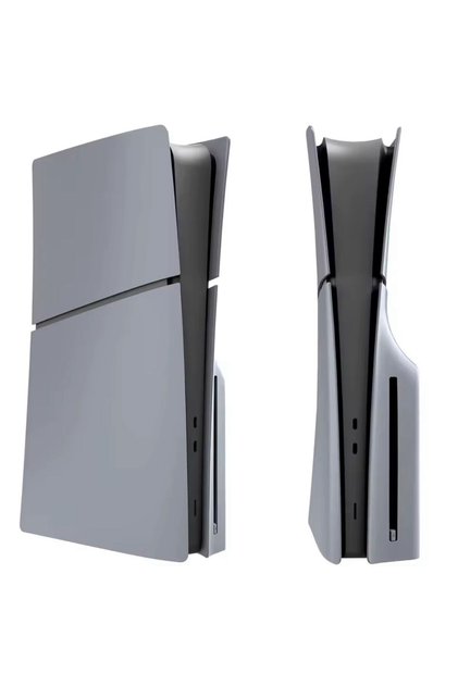 PS5 Slim Gri Faceplate Kapak Seti – Disc & Digital Edition Uyumlu Ön Arka Kasa Kaplama Cover Case