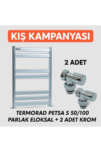 KROMAJLI HAVLUPAN + 2 ADET KROM VANA