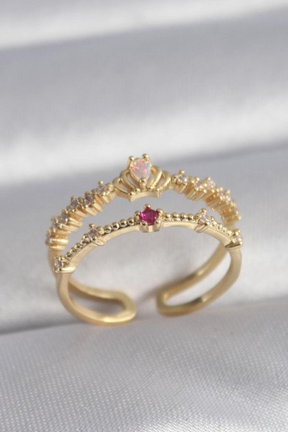 Stone Crown Model for Women Adjustable