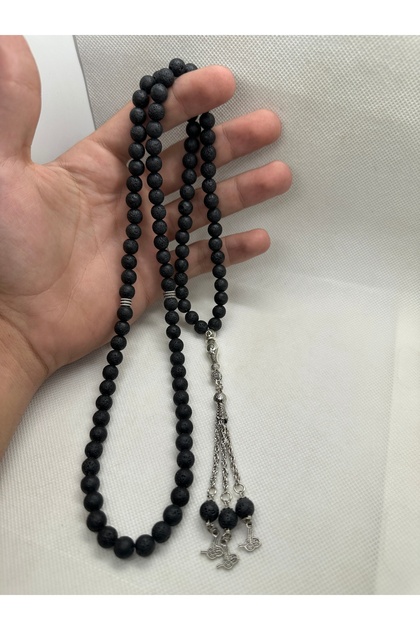 Natural Stone Lava Stone 99-Bead 8mm Prayer Beads