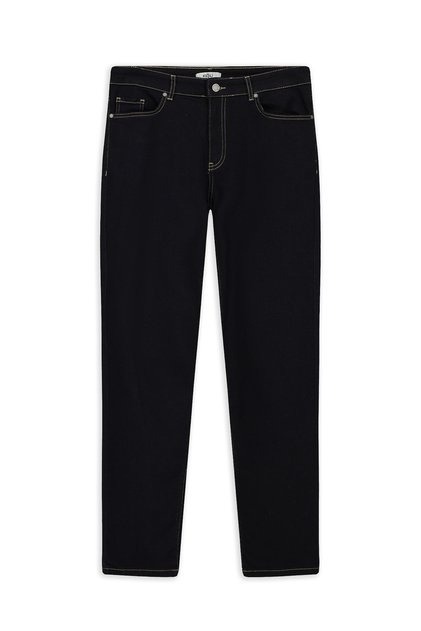 Regular Fit Plain Cotton 5 Pocket Denim Trousers