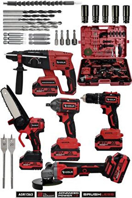 Lieber German 21v 6Lı Makina Seti Hilti Somun Sıkma Taşlama Daire