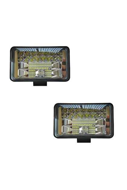 Set de 2 proiectoare LED Off-Road 144W, 9-32V, 2 etape, 10800 lm, 6500K, COMBO Flood 60°/Spot 30°