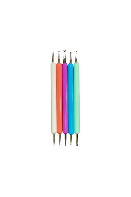 Acrylic Handle Needle Embossing Set / Solid Color Foil Embossing Pen Set 5-Piece