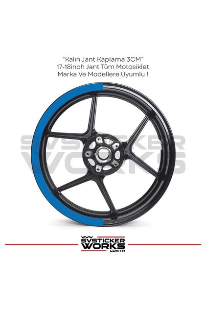 Motorcycle wheel rim strip wheel sticker half cover circle 17-18 inch wheel compatible with motor