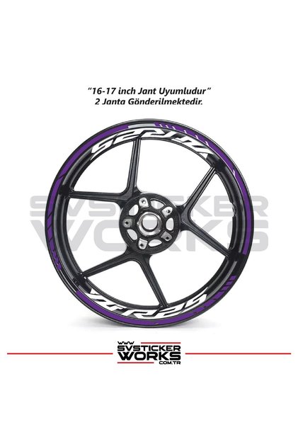 Yamaha Yzf-R25 Wheel Sticker Outer and Inner Set Sticker Rim Stripe