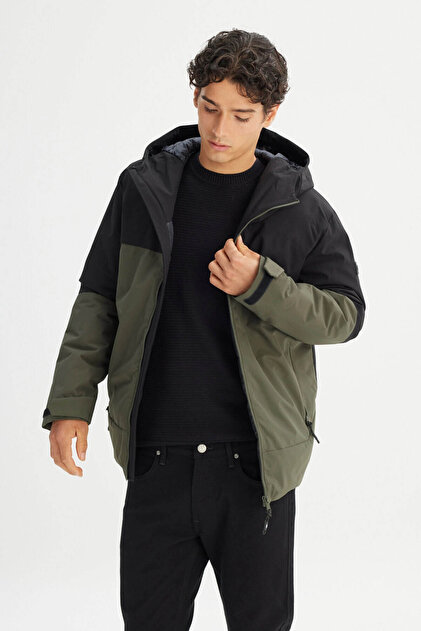洋楽 K-Lee Regular Fit Normal Kesim Dik Yaka Yarım Fermuarlı Lacivert Polar