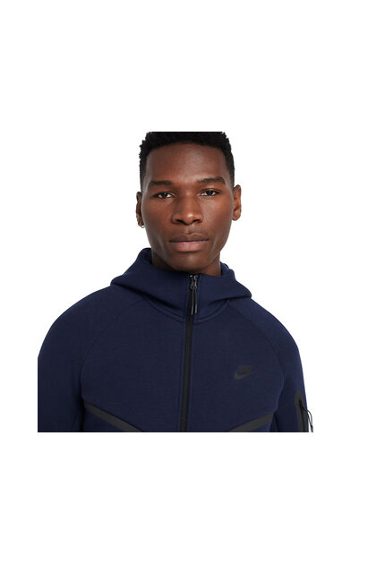 double nike logo hoodie