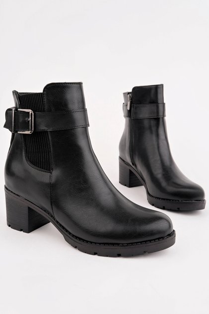 Bln-770 Belt Detailed Elastic Boots