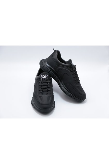 6706 Black Genuine Leather Men's Casual Shoes