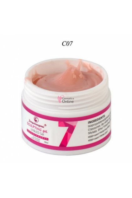 Gel UV / LED Sculpting Gel για την κατασκευή, 15ml - 07 Milky Pink