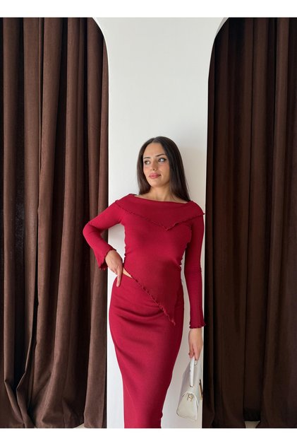 Asymmetric Design Baby Overlock Detail Skirt Suit