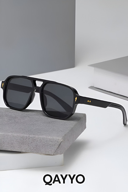 Joom Black Men Women Unisex Quality Uv400 Sunglasses