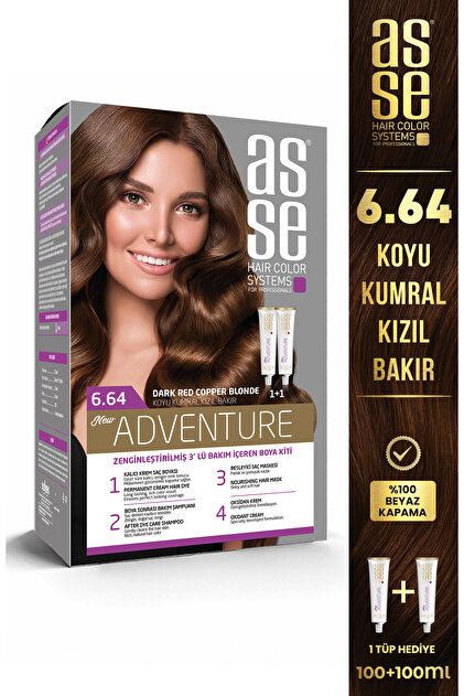 Aselora様 リクエスト 6点 まとめ商品 asse Adventure Set Saç Boyası No:6.64 Koyu Kumral Kızıl Bakır