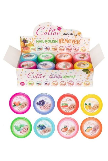 KOLIER Nail Polish Remover Set of 24 Pieces - Multicolor